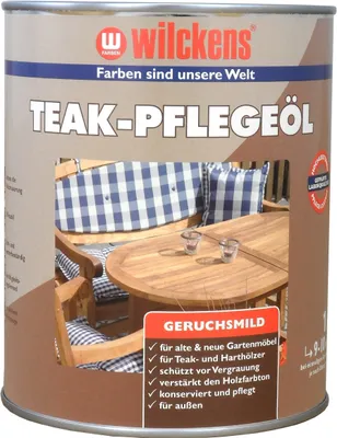 Produktbild von Wilckens Teak-Pflegeöl, 1 l, Teak