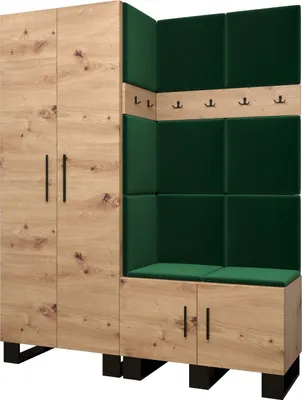 Produktbild von Garderobe ARTIN Set 2 mit gepolsterten Paneelen Industrial Design