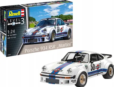 Produktbild von Revell Porsche 934 RSR "Martini", Fahrzeugmodell, 10 Jahr(e), Mehrfarbig, Landfahrzeugmodell, Nicht für Kinder unter 36 Monaten geeignet, 84 mm