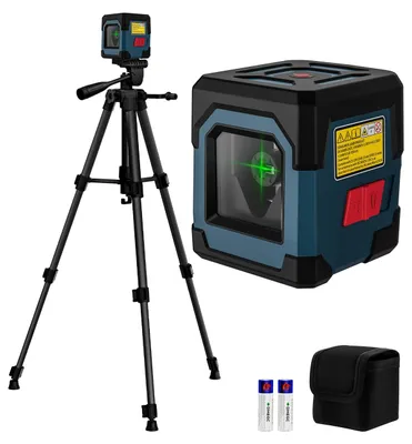 Productafbeelding van Laserniveau met 102 cm statief, zelfnivellerende kruislijnlaser