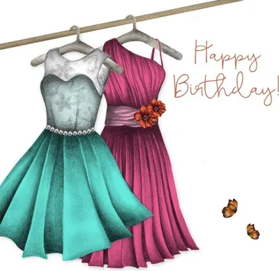 Image de Carte Karnet Swarovski CL0315 Robe d'anniversaire