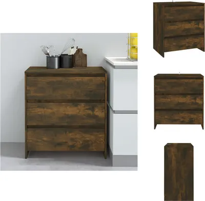 Produktbild von vidaXL Sideboard Räuchereiche 70x41x75 cm Holzwerkstoff -  Sideboards
