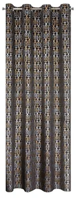Obrázek produktu pro Eurofirany 388496, Sheer, Černá, Vzorovaný, Polyester, Průchodka, 200 g/m²