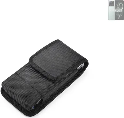Produktbild von Holster Gürteltasche kompatibel mit Xiaomi Redmi K60 Ultra Holster Gürtel Tasche wasserabweisend Handy Hülle Schutz Hülle Outdoor schwarz