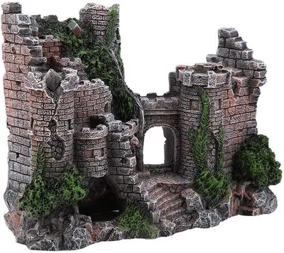 Productafbeelding van Famanu Aquarium Decoratie, Kastvorm - Realistische details voor aquaria