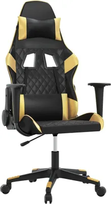 Obrázek produktu pro herní židle vidaXL černá a zlatá umělá kůže
