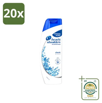 Zdjęcie produktu dla 20 sztuk szamponu Head & Shoulders Classic Clean - 250 ml - zestaw ekonomiczny