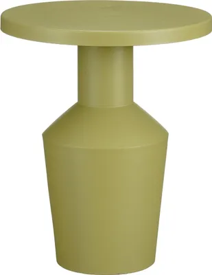 Image de Mica Decorations Feroza Table d'appoint - H41 x Ø34 cm - Métal - Vert clair