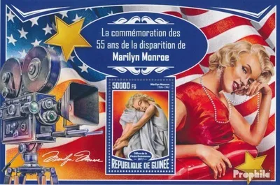 Produktbild von Briefmarken Guinea 2017 Mi Block 2788 (kompl. Ausgabe) postfrisch Marilyn Monroe