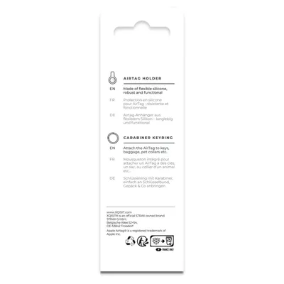 Immagine prodotto di Portachiavi in silicone blu per Apple Airtag