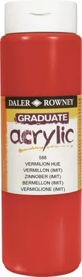 Produktbild von Daler Rowney Graduate Acrylfarbe Vermilion Hue 500 ml 1 Stck