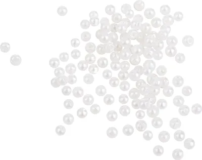 Produktbild von VBS Wachsperlen, Ø 3 mm, 125 Stück Wachsweiß
