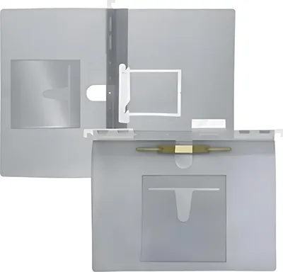 Produktbild von FSY PP-Hängehefter A4, U-Clip + Doppelheftzunge, anthrazit transluzent