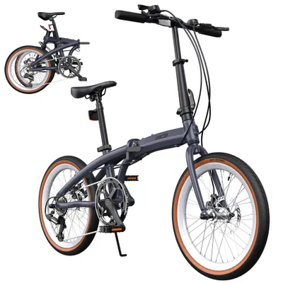 Produktbild von RCB GK4 Faltbares Fahrrad 20 Zoll – Aluminiumrahmen, 7-Gang-Schaltung, Scheibenbremse, Luftreifen, bis 100 kg