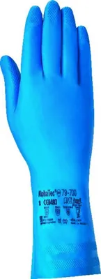 Produktbild von Ansell Chemikalien-Handschuh EN388 EN374 EN421 Kat. III Virtex# Nr. 79-700 Größe 10 Nitri - 79-700
