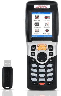 Produktbild von JRHC S-3309L 1D barcode scanner Inventarscanner und Sammler, kabelloser 2.4G Barcode-Scanner zum Scannen von Sammlung und Inventar mit 2.2 Zoll LCD Bildschirm