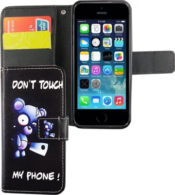 Produktbild von Handyhülle Tasche für Handy Apple iPhone 5 / 5s / SE Bär mit Beil