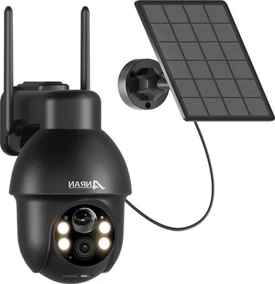 Image de Caméra solaire sans fil avec détecteur de mouvement, Wi-Fi et vision nocturne