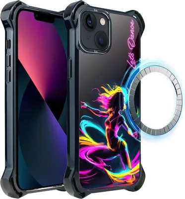 Produktbild von IBIZU DropGuard Ultra iPhone 13 Hülle mit MagSafe, #ElectroMove, Tanzrhythmus