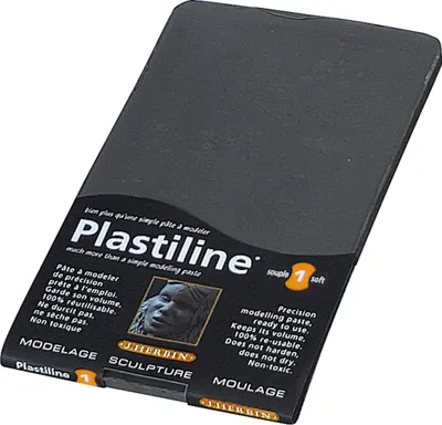 Image de Pâte à modeler Plastilin 750g de dureté 1 - gris foncé