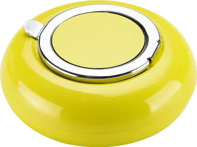 Produktbild von Taschen ASCHENBECHER Ø6,2cm mit Deckel aus Metall rund Mini Taschenaschenbecher Reiseaschenbecher Reise Outdoor 24 (Gelb)