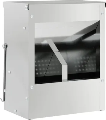 Zdjęcie produktu dla vidaXL Karmnik dla królików srebrny 20 x 12,5 x 25 cm Stal ocynkowana