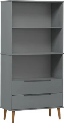Zdjęcie produktu dla VidaXL 350542, Szary, Drewno, Drewno, Drewno sosnowe, Drewno, 850 mm, 350 mm