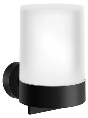 Produktbild von Smedbo HOME - Seifenspenderhalter, Schwarz/Mattglas, Höhe120 mm HB361