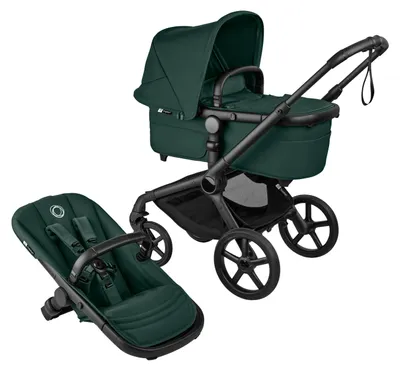 Produktbild von Bugaboo Fox 5 Renew Complete Kinderwagen - Black / Fern Green | Bugaboo