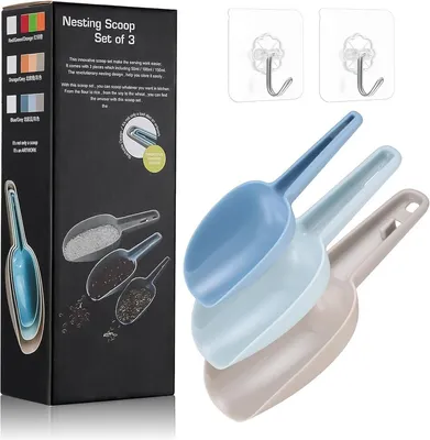 Productafbeelding van PromoHome® Set van 3 lepels voor babyvoeding – Keukenaccessoire voor portiecontrole, 50/100/150 ml, wit