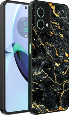 Obrázek produktu pro Pouzdro na telefon Motorola Moto G84 s černým zlatým mramorovým potiskem - TPU zadní kryt Pouzdro Black Gold Marble Design - Black Gold - Smartphonica