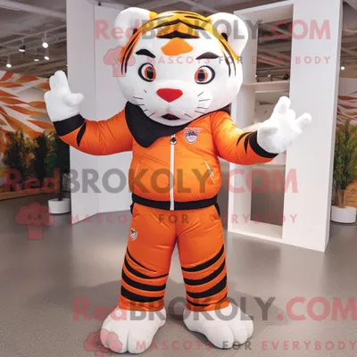 Produktbild von Tiger-Maskottchen-Kostüm REDBROKOLY mit Jogginghose und Fußpolstern