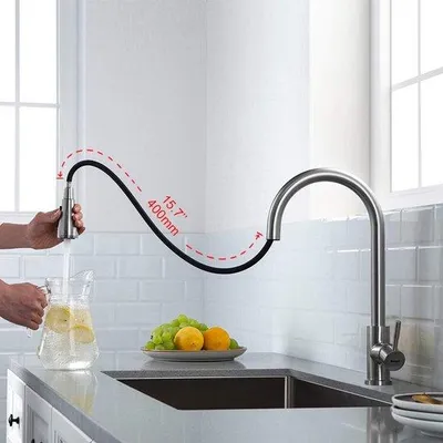 Produktbild von Famanu Küchenarmatur mit 360° drehbar - Edelstahl