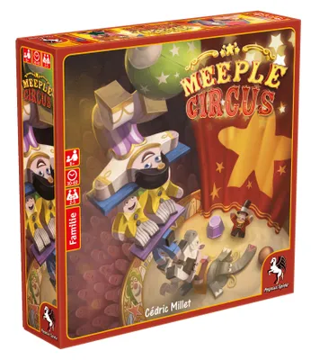 Zdjęcie produktu dla Pegasus Meeple Circus, Gra planszowa, Przyjęcie, 8 lat(a), 30 min, Gra rodzinna