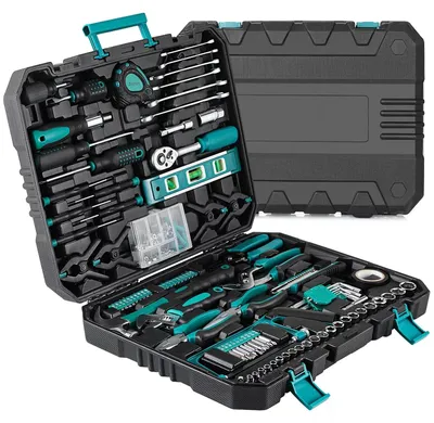 Produktbild von Werkzeuge – Werkzeugset für die Automobilreparatur – Handwerkzeugset – mit Koffer – 198-teilig – für Autos