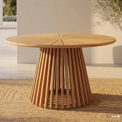Produktbild von home24 Massiver Gartentisch - Akazie Massiv - Braun