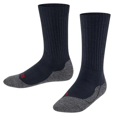 Image de Chaussettes pour enfants FALKE, unies, modèle Active Warm K, en laine et matières fonctionnelles, épaisses et respirantes