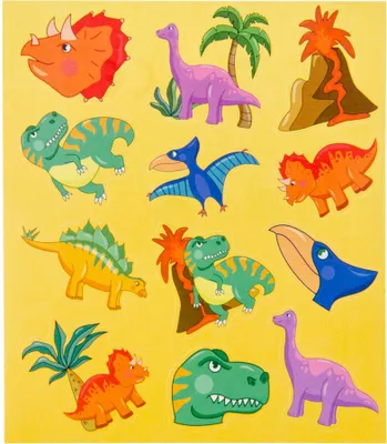Produktbild von Duckiez Stickervel Dinosaurus, 12st.