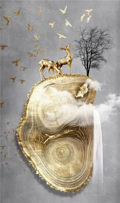 Produktbild von TPFLiving Kunstdruck LW-25 (OHNE RAHMEN) Poster - Leinwand - Wandbild - Hochauflösender Giclée-Druck, langlebig und hochwertig - Abstrakte Motive  - Größe: 60x80cm