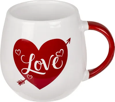 Zdjęcie produktu dla Biały kubek z napisem Love