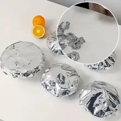 Image de Couvercles en aluminium pour aliments 50 pcs, couvercles réutilisables pour bols et récipients, protection contre la poussière, couvre-assiettes - FOILCOVERS