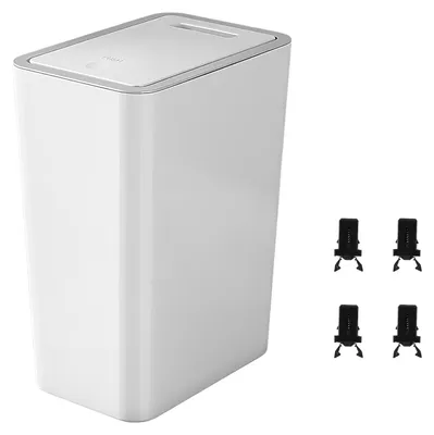 Obrázek produktu pro Plastový odpadkový koš o objemu 10 litrů, 4 plastové klíče, automatické zamykání, určený pro