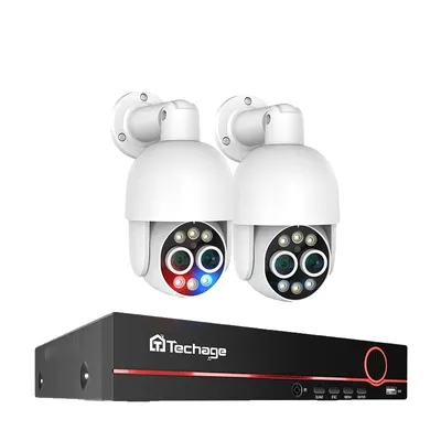 Image de Système de caméra de sécurité, zoom 8x, audio bidirectionnel, LILA, Aucun