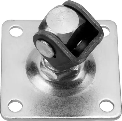 Produktbild von Torangel verstellbar M20 mit Anschraubplatte 100 x 100 mm Torbeschlag Stahltorscharnier Stahltorband von SOTECH