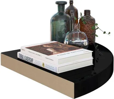 Image de Étagère en MDF - 35 x 35 x 3,8 cm - Noir