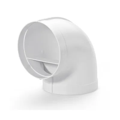 Immagine prodotto di NABER R-RBV flow 150 curva per tubi a 90° / bianco / 150 mm canale rotondo (4052015)