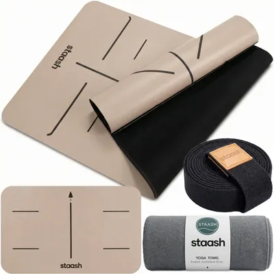 Produktbild von Premium Yoga-Set mit Matte, Handtuch und Band