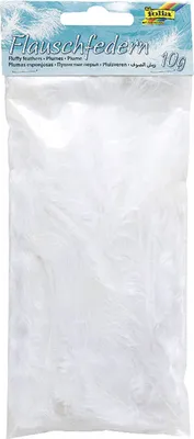 Image de plumes duveteuses folia 100 g blanc