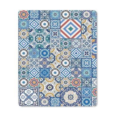 Produktbild von MuchoWow® Mauspad Mousepad Muster - Blau - Formen 19x23 cm - Mousepads - Maus Mat - Pad - Mausunterlage - Mauspads - Spielen