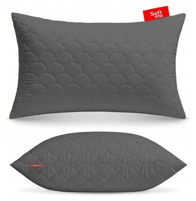 Produktbild von Softimi Antiallergisches Schlaf-Kissen gesteppt Grau 50x70 cm